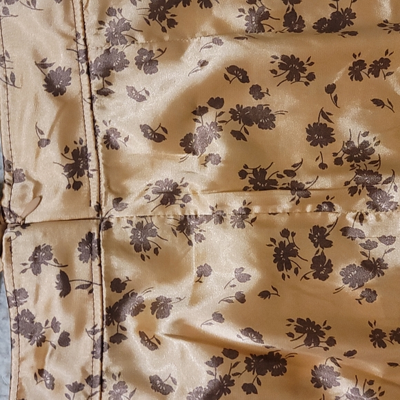 NWT Zara Satin Croped Top and Midi Skirt Set in Copper - Picture 12 of 13